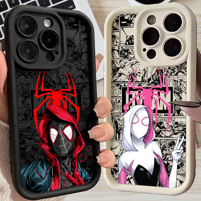 Apple Iphone 15 - Casing Spiderman Miles Morales Gwen Marvel