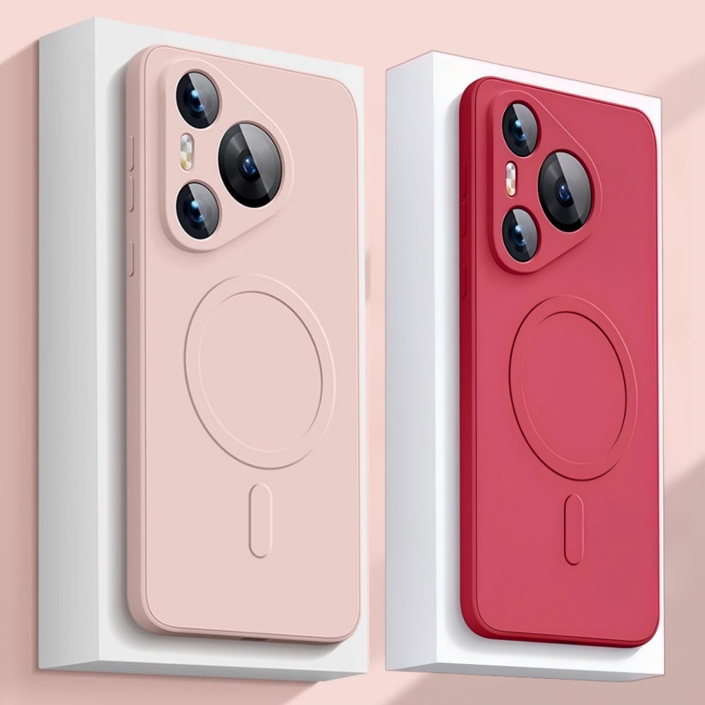 Huawei Mate 60 - Silikon Mewah untuk Casing Ponsel Magsafe