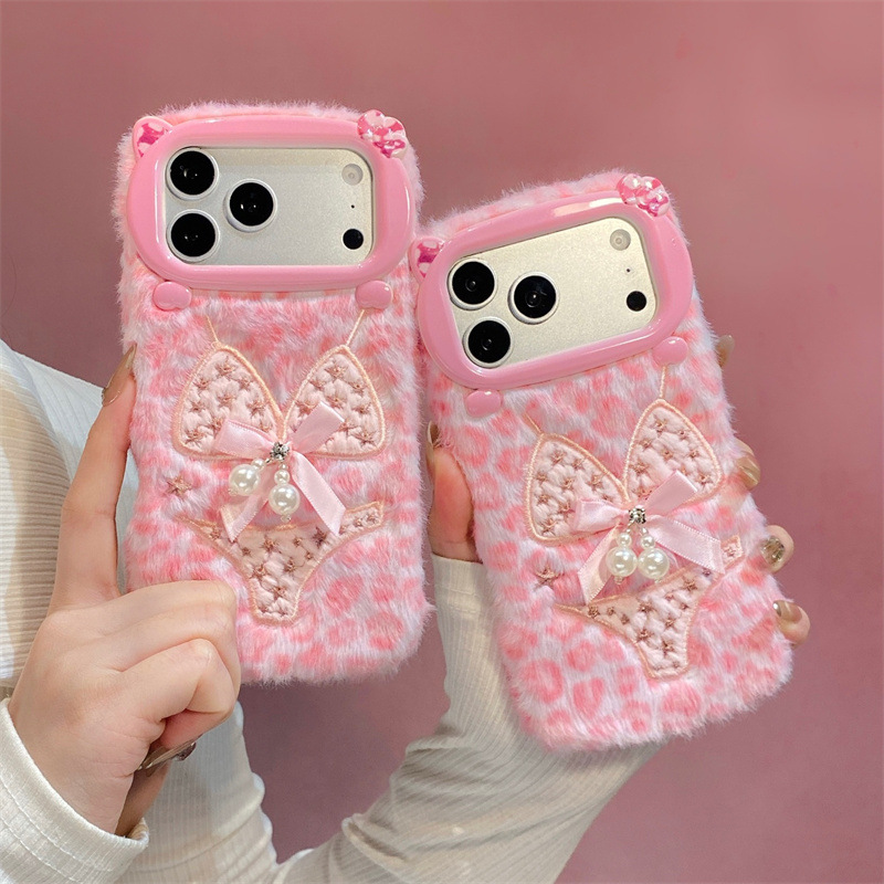Apple Iphone 15 - Casing Mewah Desain Bikini Mutiara Untuk