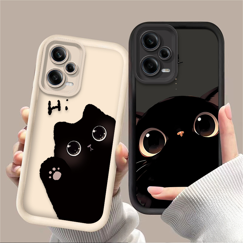 Xiaomi Redmi Note 13 - Casing Ponsel Kucing Bermata Besar yang