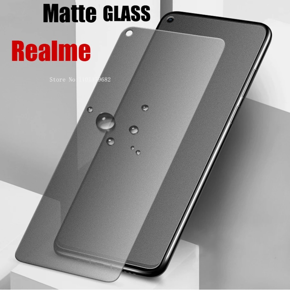 Realme C67 - Pelindung layar kaca Tempered Matte, 3