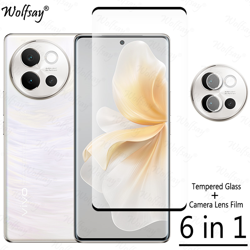 Vivo V40 - Kaca Tempered perlindungan menyeluruh untuk Vivo