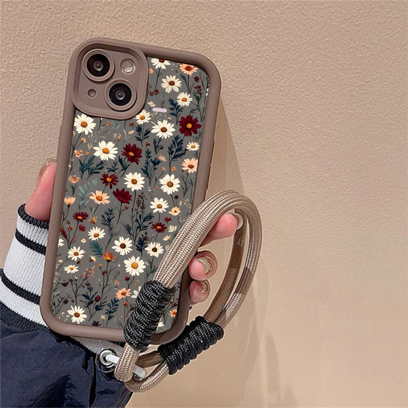 Vivo Y28 - Casing Lanyard Rantai Bunga untuk VIVO