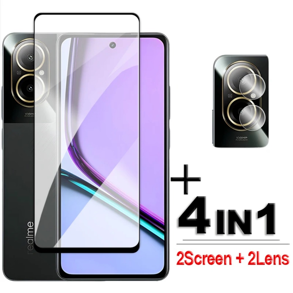 Realme C67 - Kaca Tempered 4in1 untuk Realme C75X