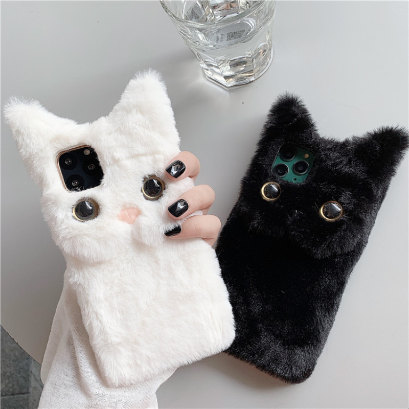 Casing Ponsel Bulu Kucing Kart - Apple Iphone 15 ulasan dan harga