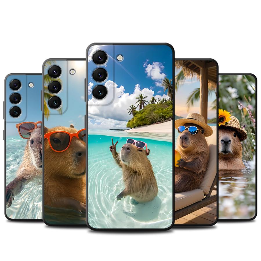 Casing Capybara Liburan untuk  - Samsung Galaxy A55 ulasan dan harga