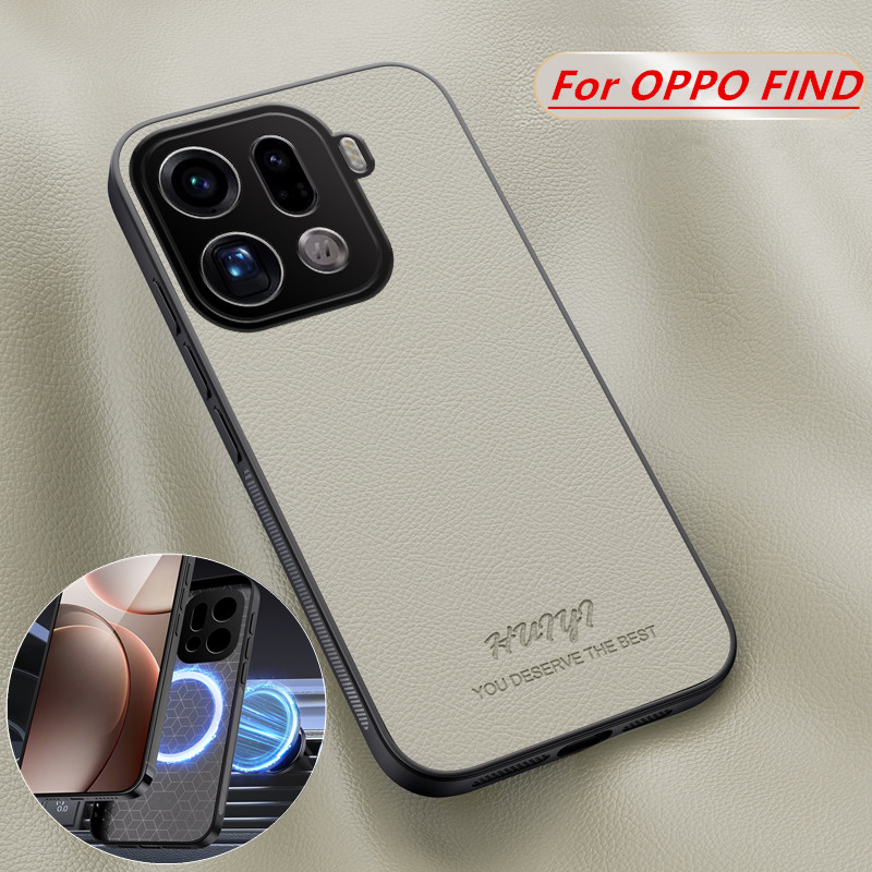 Casing Ponsel Magnetik Kulit M - Oppo Find X8 ulasan dan harga