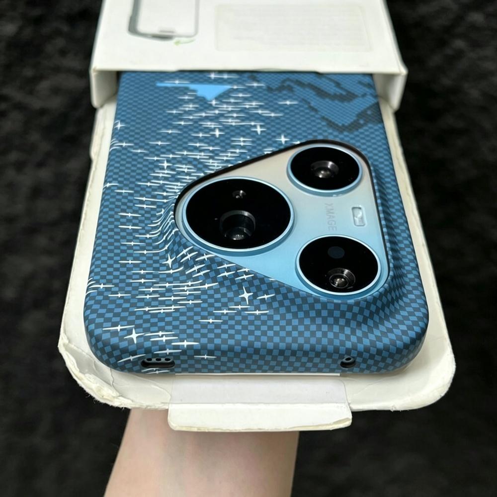 Casing Ponsel Tekstur Serat Ka - Huawei Pura 70 ulasan dan harga