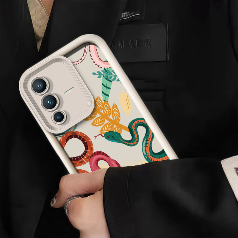 Casing Ponsel Motif Ular Mewah - Vivo V40 ulasan dan harga