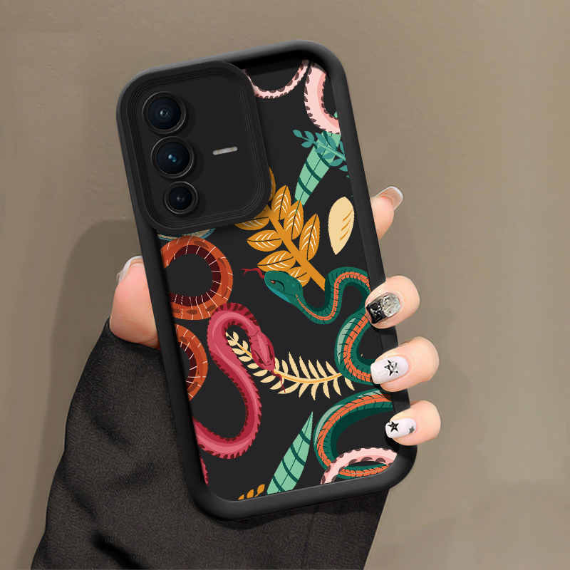 Casing Ponsel Motif Ular Mewah - Vivo V40 ulasan dan harga