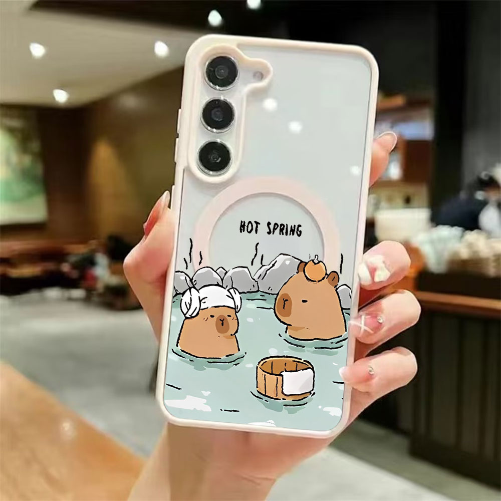 Casing Ponsel Magnetik Transpa - Samsung Galaxy S24 ulasan dan harga