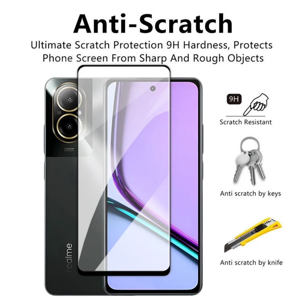 Kaca Tempered 4in1 untuk Realm - Realme C67 ulasan dan harga